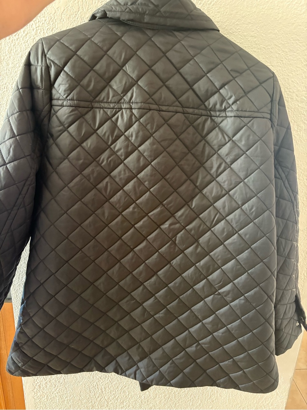 Anne Klein Black Quilted Puffer Jacket - Picture 3 of 5